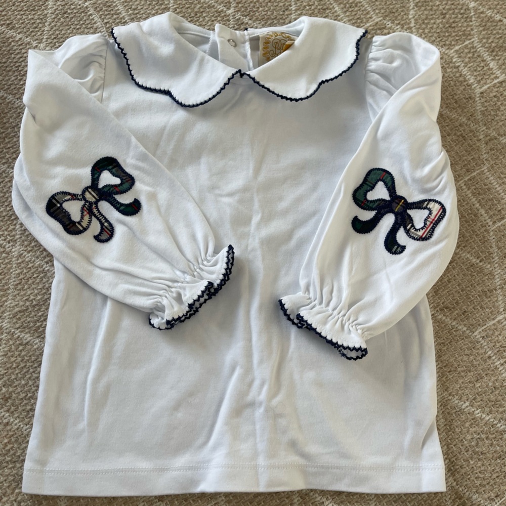 TBBC EUC bow patch blouse 4T